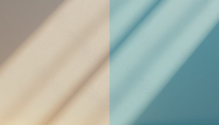 Side-by-side comparison of eggshell and semi-gloss paint sheens under raking light