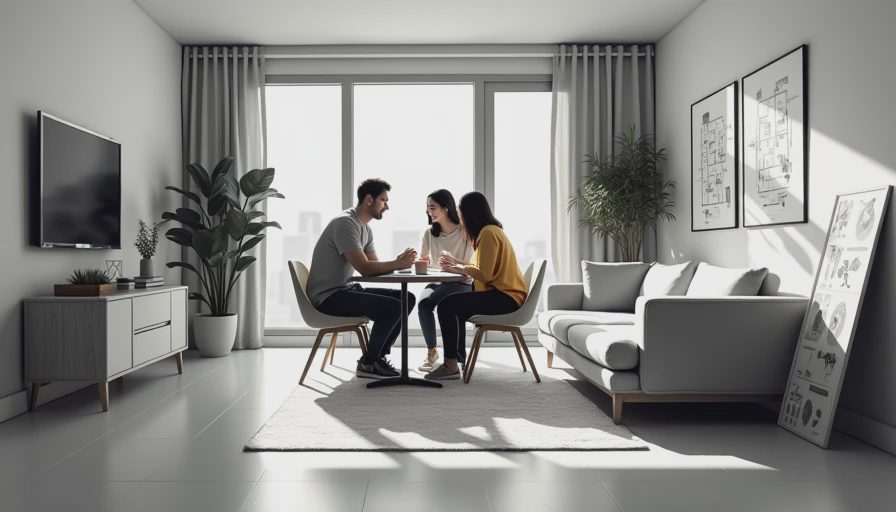 Visual context for dining room renovation