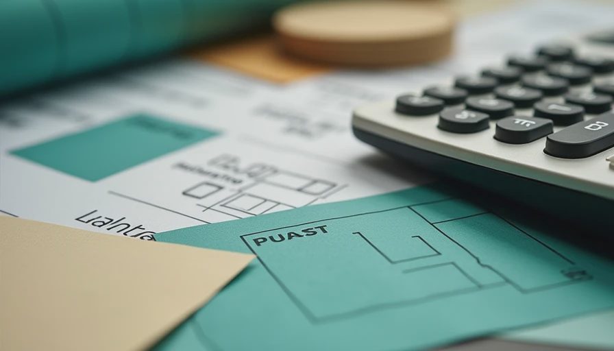 Illustration for home renovation budget