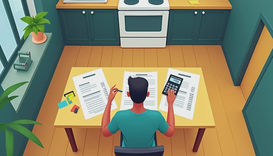 Illustration for home renovation budget calculator