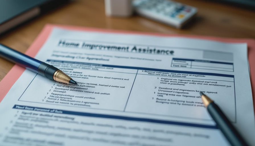 Visual context for home renovation grant
