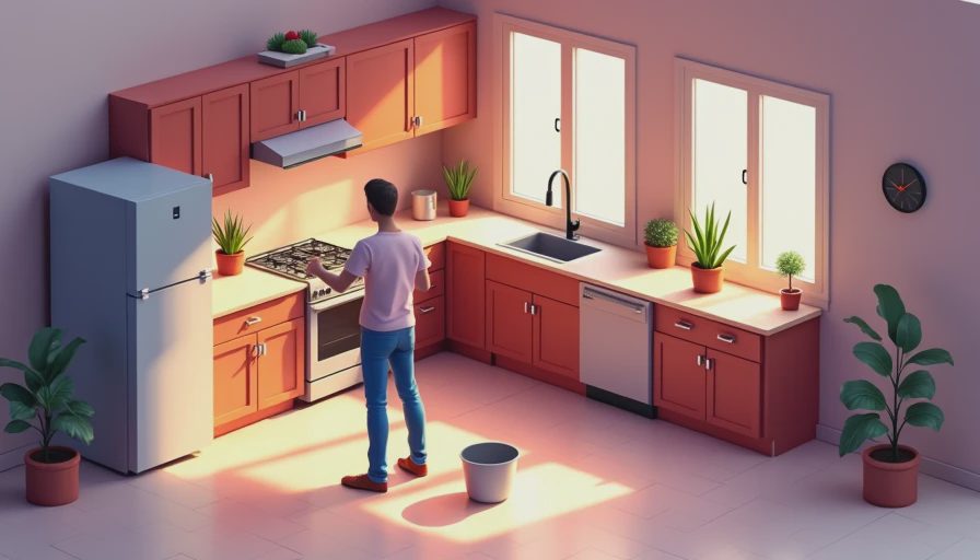 Visual context for kitchen renovations on a budget