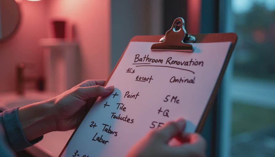 Visual context for renovate small bathroom on a budget