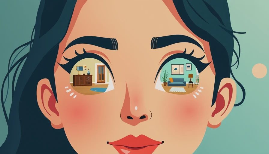 Visual context for before and after home renovation