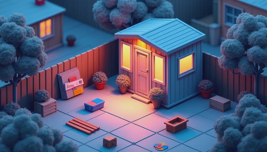 Illustration for diy shed makeover