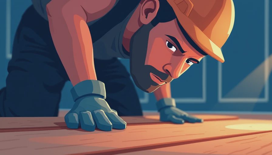 Illustration for installing hardwood floors